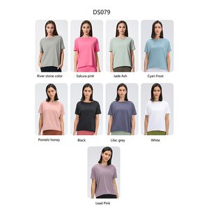 Roregal New Colors Confortable Fit Alignement Second Skin Aligner T-<span class=keywords><strong>shirt</strong></span> de <span class=keywords><strong>sport</strong></span> Top ample pour <span class=keywords><strong>femme</strong></span> - Product Image 5