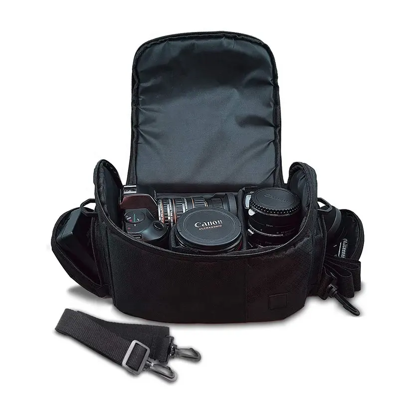 Factory Custom Medium Soft Padded Digital Protective Camera Equipment Bag Case for Camera Organizer 1pc/poly Bag + Carton