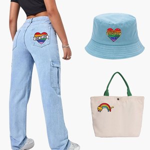 5pcs Chất lượng cao thời trang Thiết kế logo lgbtq thêu lron trên các bản vá lỗi cho quần áo DIY - Product Image 2