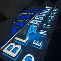 Enseigne lumineuse LED 3D en acrylique DakeSign, enseigne personnalisée pour stand d'art des ongles, panneau publicitaire pour entreprises