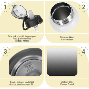 Custom 350ml 550ml Double Wall Stainless Steel Sports Water <b>Bottle</b> Bpa Free Vacuum <b>Flask</b> - Product Image 5