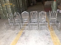 Chaise Napoléon en résine transparente, chaise Chiavari transparente en acrylique Phoenix pour événements, vente en gros et location