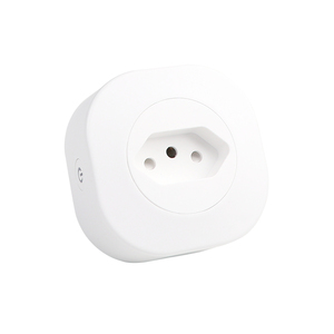 Round Small Plastic Housing Home Usb Wall Plugs Switch Socket Electric Enclosure Wifi <b>Smart</b> Plug Socket With Alexa and Google - Product Image 1