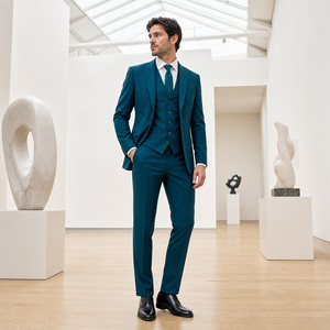 Completo da Uomo su Misura in 5 Pezzi, Vestibilità Slim, Abbigliamento per <span class=keywords><strong>il</strong></span> <span class=keywords><strong>Gentiluomo</strong></span> Moderno - Product Image 1