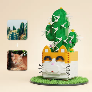 Mini blocs plantes jouet succulentes fleur en plastique Micro diamant blocs de construction pour enfants cadeaux - Product Image 4