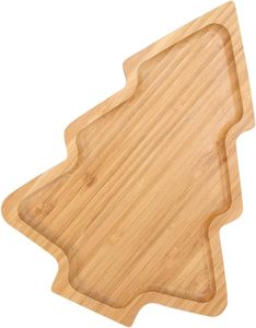 Christmas Tree Shaped Decorative Snack Serving <strong>Tray</strong> Bamboo <strong>Tray</strong> for Home Restaurant <strong>Dessert</strong> - Product Image 1