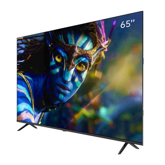 65-Inch LED Portable TV with 4K Resolution Full HD Black Cabinet Sleep Timer for Home & Business Use