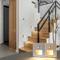 Intérieur Maison Hôtel Moderne Appliques Murales Escaliers Intérieur Marchepied Éclairage Led avec Capteurs Blanc Chaud