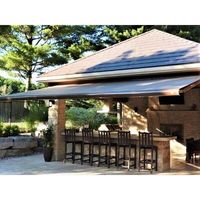 Auvent rétractable d'extérieur, pare-soleil d'extérieur, auvent pliant à cassette complète pour auvent de patio