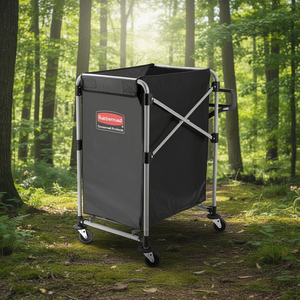 Rubbermaid X-Cart Sacco per Bucato 150 L Nero Carrello Pieghevole con Ruote - Product Image 3