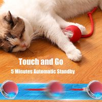 ZMaker Nouveau Design 360° Balle Interactive Intelligente Automatique pour Chien et Chat, Jouet Roulant avec Chargeur USB
