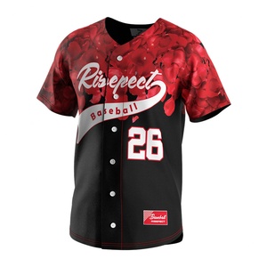 Newest Fashion Breathable <b>Hip</b>-hop t Shirts Designs College Uniforms Youth Baseball Jersey - Product Image 1