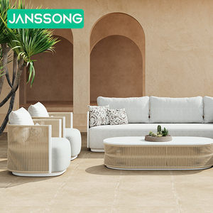 <b>Rattan</b> Patio Set Garden Pool Rope Modern Outdoor Furniture Set Garden <b>Sofas</b> Garden Furniture Metal Poolside Furniture - Product Image 2
