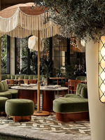 Mobilier de restaurant commercial moderne, ensemble de canapés et banquettes pour café, mobilier de luxe pour hôtels et restaurants, application de design d'intérieur pour projets
