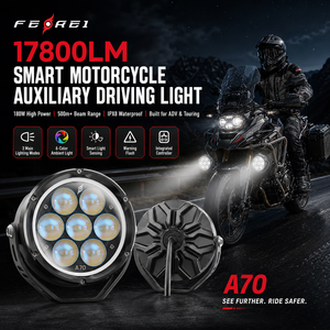 Luz Auxiliar Inteligente para Motocicleta Ferei, Resistente al Agua IPX8, Luz LED Antiniebla para BMW, <span class=keywords><strong>Honda</strong></span> Goldwing, Harley Davidson - Product Image 1