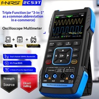 TTLTES FNIRSI New Upgraded 2C53T Dual-channel 50M 250MS/s Digital Oscilloscope Multimeter signal Generator Three-in-one