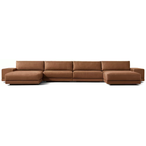 <span class=keywords><strong>Canapé</strong></span> de salon de luxe style italien, ensemble de canapés modulaires à accoudoirs larges, personnalisable, en <span class=keywords><strong>cuir</strong></span>, avec coussins doux et moelleux, <span class=keywords><strong>pour</strong></span> hall d'entrée et appartement - Product Image 4