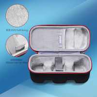 Étui de voyage rigide compact personnalisé en EVA avec fermeture éclair, étanche et antichoc pour enceinte sans fil et téléphone