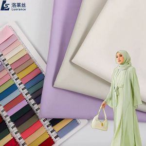 ผ้าสำเร็จรูปคุณภาพสูง 130gsm ผ้าทวิลล์ด้าน <span class=keywords><strong>SPH</strong></span> โพลีเอสเตอร์ 100% ผ้าโปก้าอะบายะสำหรับชุดมุสลิม - Product Image 5