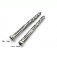 Sekrup Beton Metrik Kepala Kecil Torx T30 Baja Tahan Karat 304 Kekuatan Tinggi 7.5mm X 52/62/72 untuk Jendela