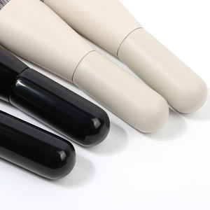 ZH 10 Uds Beige personalizado su logotipo madera Mini profesional vegano Etiqueta Privada alta calidad lujo maquillaje pinceles conjunto para maquillaje - Product Image 5