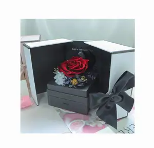 Senden Sie Blumen ring Box Hochzeit Souvenir an Freundin als Geburtstags geschenk