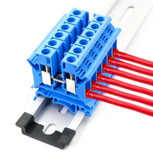 Anh 6N màu xanh 24-8awg 0.2-6mm 800V/57A cài đặt thức ăn thông qua điện vít lồng thiết bị đầu cuối khối dây nối - Product Image 1