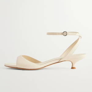 Escarpins à talons bas pour femmes, grande taille 46, à bout ouvert, sandales d'été à bride cheville et boucles, coupe large, pour le bureau - Product Image 4