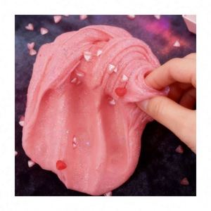 Kit de loisirs créatifs DIY en coton pastel scintillant pour crème glacée, avec perles de mousse aux textures variées et slime parfumé pour modelage ludique - Product Image 5