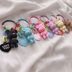 ขายส่งพวงกุญแจกระเป๋าเกาหลี ลายการ์ตูน สำหรับนักเรียน รูปหมี - Product Image 1