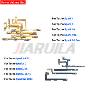 Power Volume FLEX สำหรับ <span class=keywords><strong>tecno</strong></span> Spark <span class=keywords><strong>4</strong></span> 6 KE5 6-Camon 16 8 10 20 C 10 20 Pro PLUS 30C 4G Go 2022 KG5อะไหล่โทรศัพท์2023 - Product Image 1