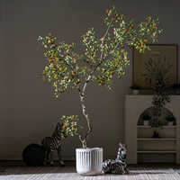 Vente en gros RTS : Grandes plantes artificielles de 2,5 m pour décoration intérieure, arbres à fleurs artificielles de qualité supérieure, pour mariages, maisons, hôtels, fleurs de printemps réalistes