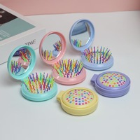 Peigne à cheveux pliable Magic Hot Sale en ABS antistatique, brosse démêlante pour femmes avec manche en plastique, peigne miroir pour bébé