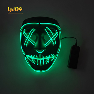 Glow-Spielzeug Themedeko Party Dekoration Festival Kaltlicht Partyzubehör <span class=keywords><strong>Horror</strong></span> leuchtende Led-Gesichtsmasken - Product Image 6