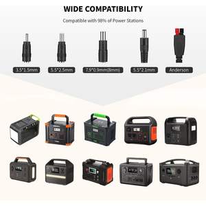 Chargeur solaire pliable EBL 100 watts, station d'alimentation portable à haute efficacité avec béquilles, IP65, options d'alimentation 30W 200W - Product Image 6