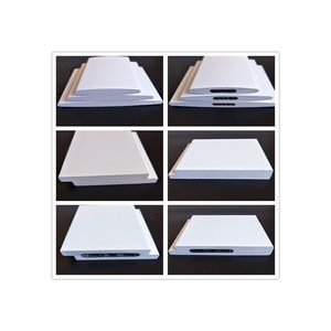 Composants de volet de fenêtre en PVC peint blanc neige, style moderne, horizontal, avec rail supérieur et inférieur, résistant aux UV, écologique - Product Image 3