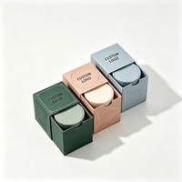 Boîtes cadeaux de parfum en carton de luxe pliables avec logo personnalisé imprimé en couleur noire, emballage en boîte à tiroir
