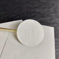 Autocollants adhésifs en papier artistique gaufré avec logo 3D personnalisé, écologiques, pour l'emballage de cadeaux et d'artisanat