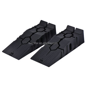 Pair Motorbike Ramps Heavy Duty Car Motorcycle Plastic Ramps Wheelchair Curb Ramp
