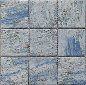 Azulejo de mosaico de cerámica con aspecto de piedra azul de 97x97mm, azulejos mate con respaldo de malla antideslizante para pared y suelo, piscina, baño, uso en exteriores - Product Image 2