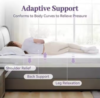 Belüftete High Density Gel Memory Foam Matratze Topper Pad für Rückens ch merzen Bed Topper mit abnehmbarem Softcover