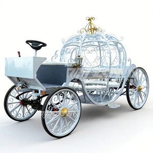 48V Battery Electric Royal Pumpkin Carriage Elegant Cart for Wedding Event Decoration Display - Product Image 6