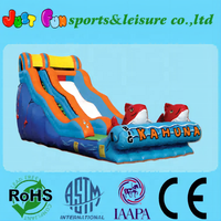 Toboggan aquatique gonflable pas cher pour enfants, grand toboggan aquatique gonflable Kahuna