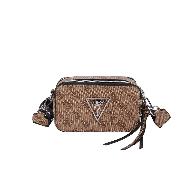 2024 Ins Offre Spéciale haute qualité Vintage imprimé métal Logo large sangle sac à bandoulière grande capacité caméra sac sac à bandoulière