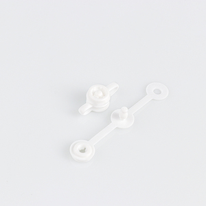 Clip de fixation à pression en plastique jetable <span class=keywords><strong>noir</strong></span> blanc Offre Spéciale <span class=keywords><strong>pour</strong></span> bracelets en vinyle - Product Image 4