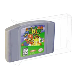 Clear Game Card Cartridge Beschermende Opslag Display Box Cover Mouw Case Voor N64 Games Cart Case