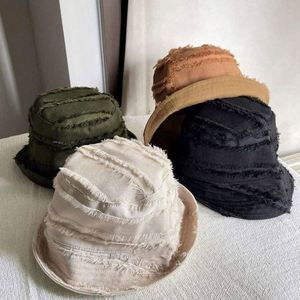 Wholesale Unisex Double-sided Fisherman's <b>Hat</b> Female <b>Summer</b> Canvas Sun Bucket <b>Hats</b> - Product Image 3