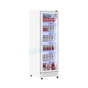 Refroidisseur d'affichage commercial <span class=keywords><strong>économique</strong></span> plein affichage en verre boisson réfrigérateur vertical pour supermarché - Product Image 3