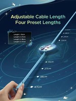 Nouveau câble de charge rétractable UGREEN Honkai Star Rail Yaoguang 100W, charge rapide PD100W, câbles pour téléphone portable USB-C PD3.0, 1M