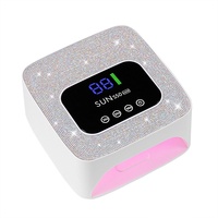 Lampe à ongles sans fil rechargeable et sécheuse, séchage rapide, sans noircissement des mains, lampe UV de photopolymérisation, appareil de luminothérapie